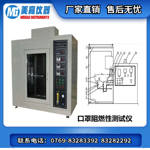 口罩阻燃测试仪